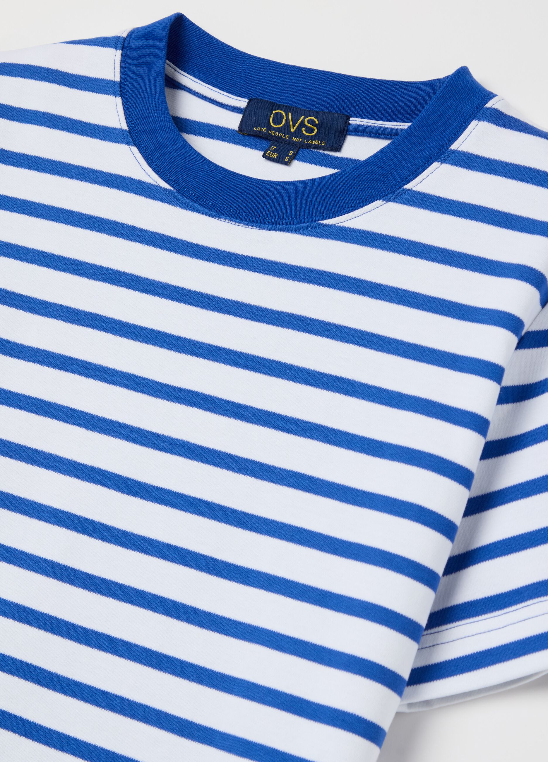T-shirt with horizontal stripes