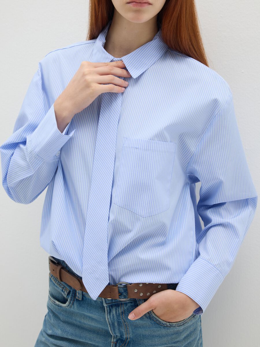 Blue Poplin Shirt_3