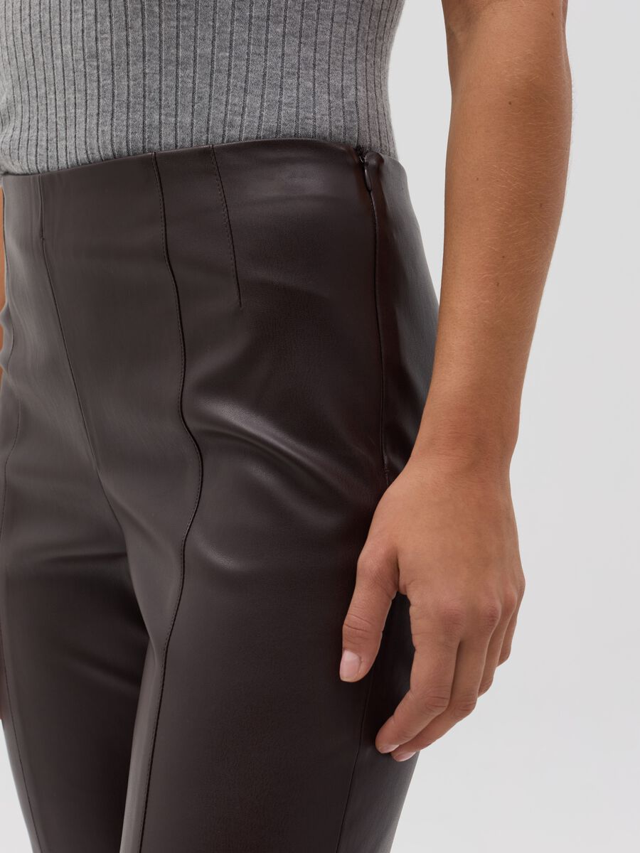 Leggings cropped effetto lucido_2