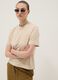 Beige pure cotton regular fit T-shirt_0