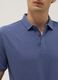 Regular fit pure cotton blue polo shirt_3