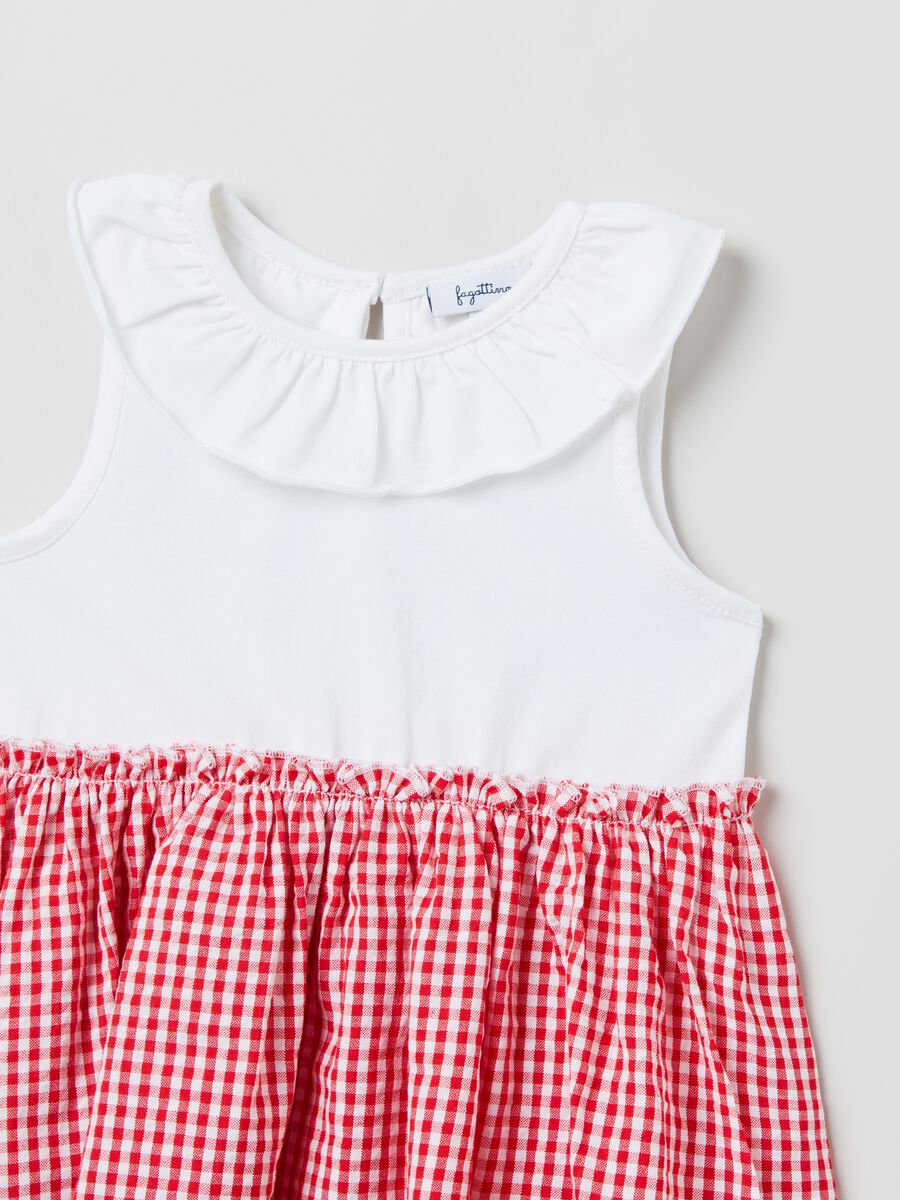 Dress with yarn-dyed gingham pattern_2