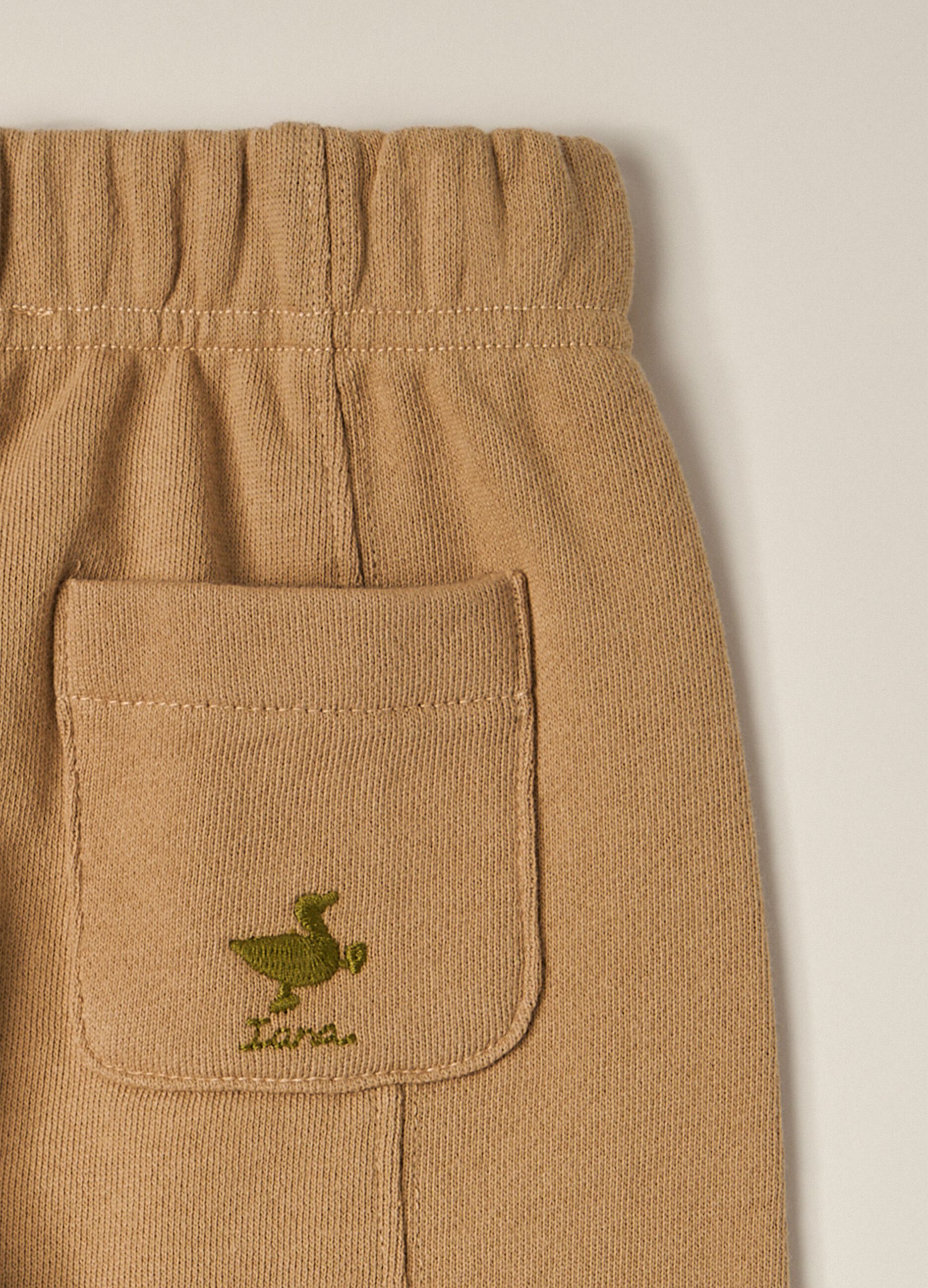 IANA newborn boy jogger in 100% cotton French terry