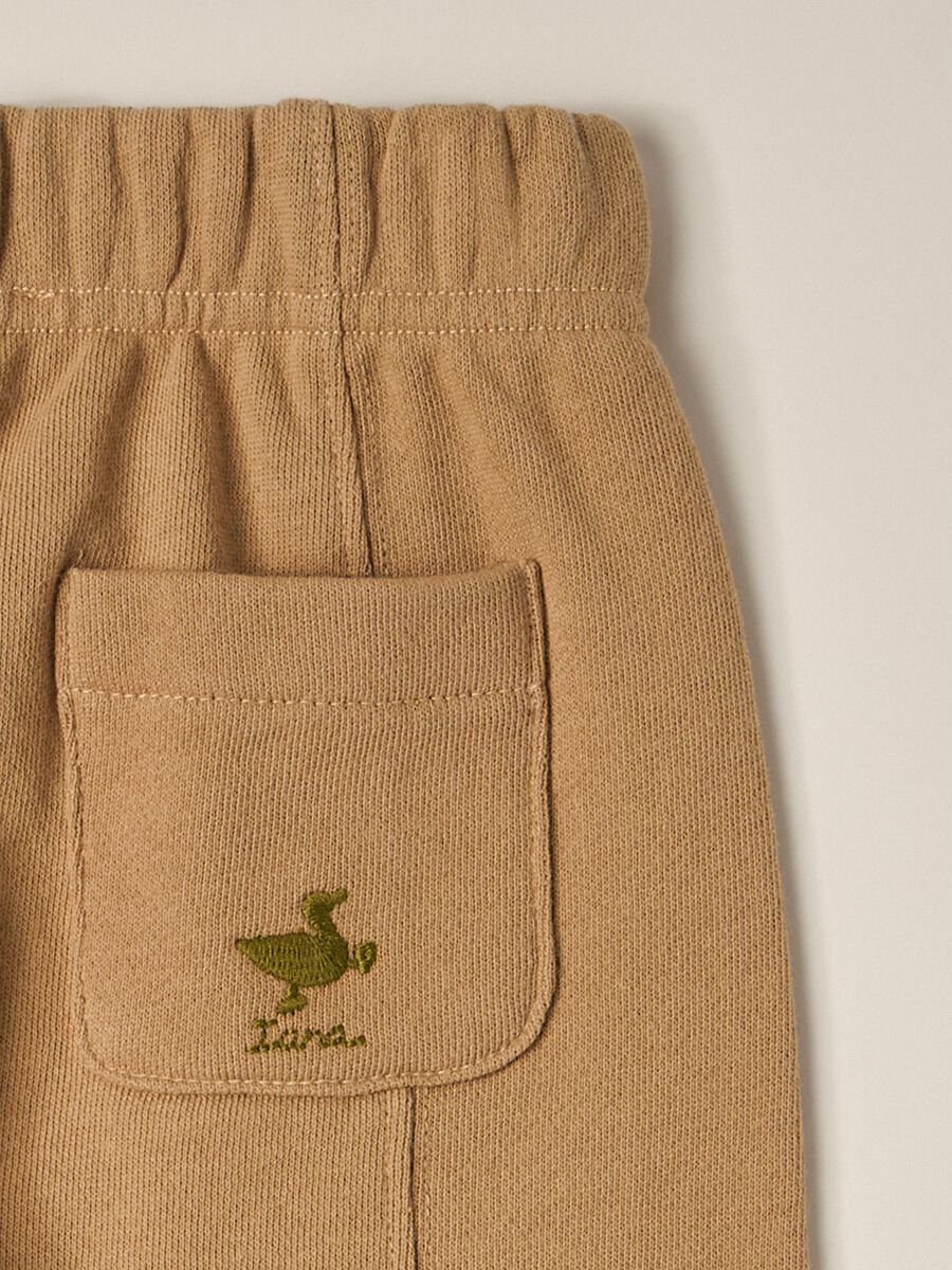 IANA newborn boy jogger in 100% cotton French terry_2