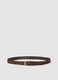 Men&rsquo;s brown genuine leather belt with metal buckle_0