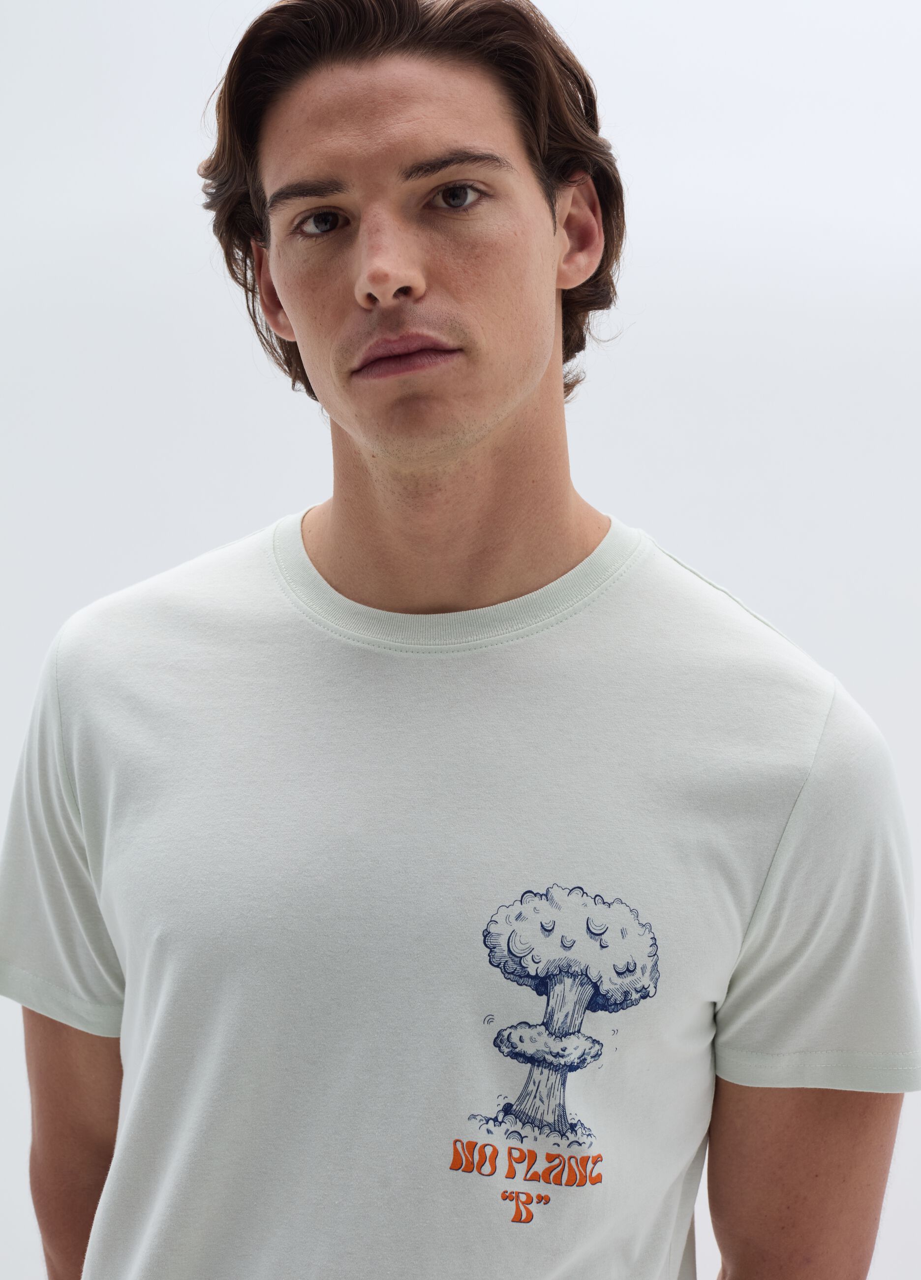Ovs T-shirt in cotone motivo There is no Planet B