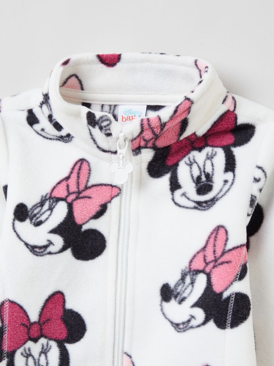 Full-zip in pile con stampa Minnie_2