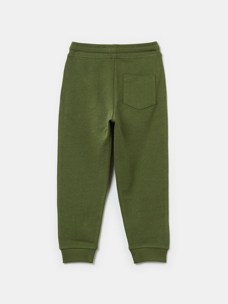 Cotton joggers with drawstring_1