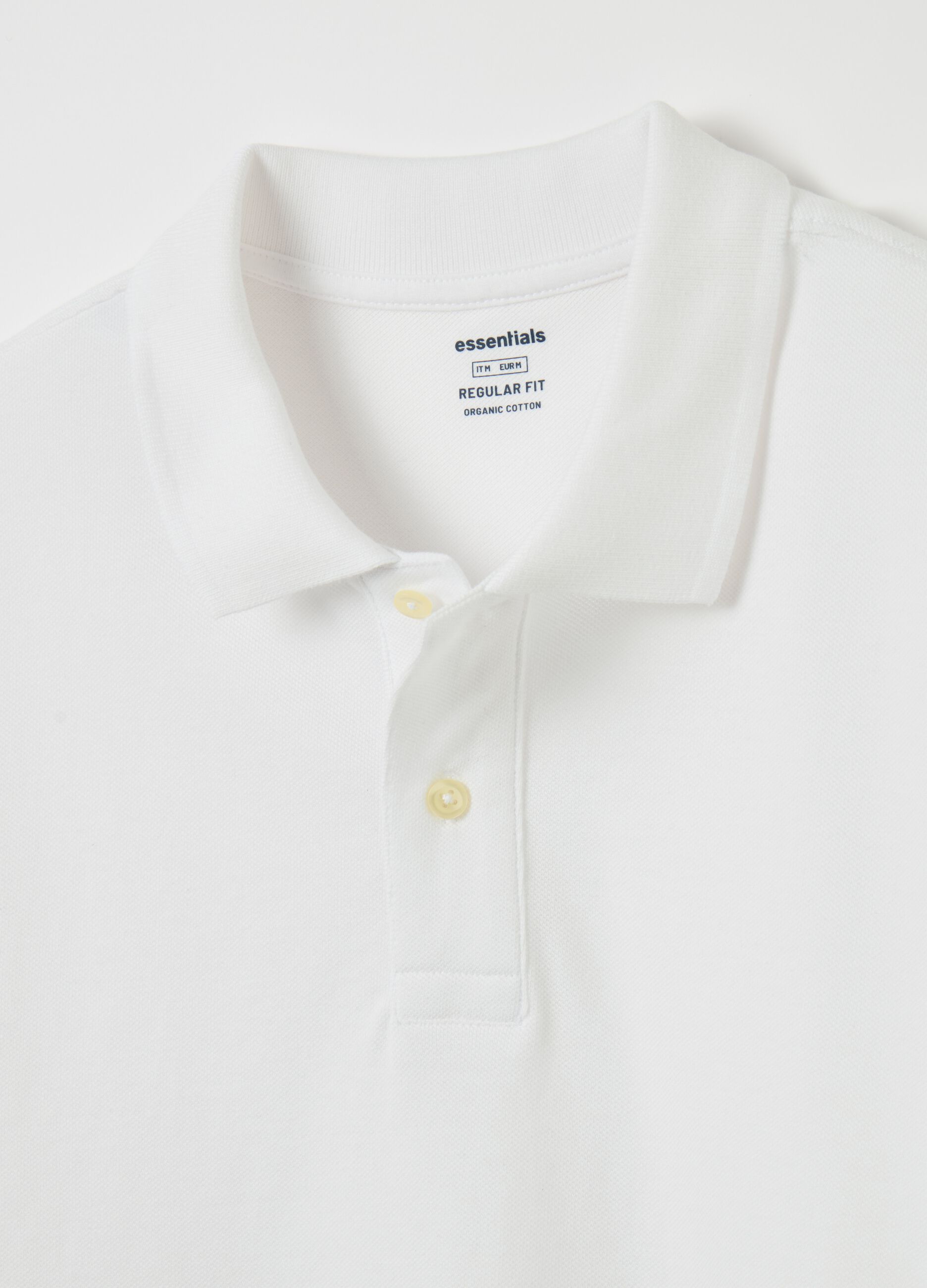 Polo shirt in organic cotton piquet