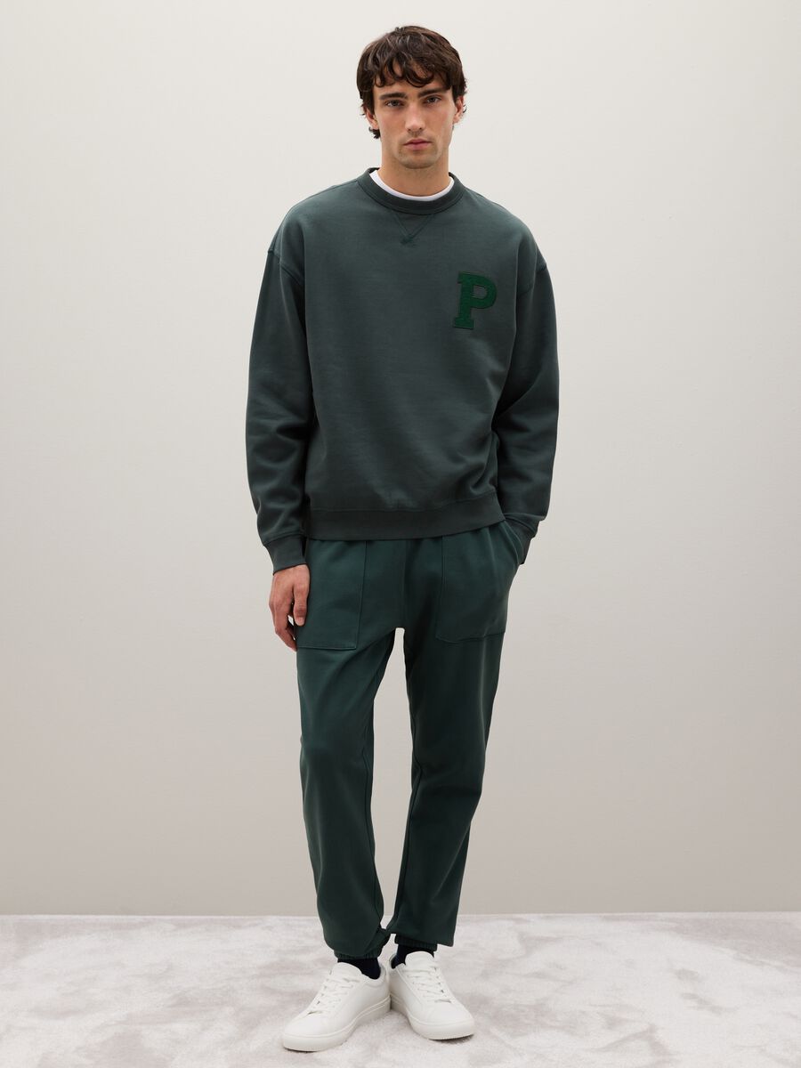 Pantaloni verdi in cotone_0