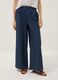 Blue pure cotton striped palazzo trousers_2
