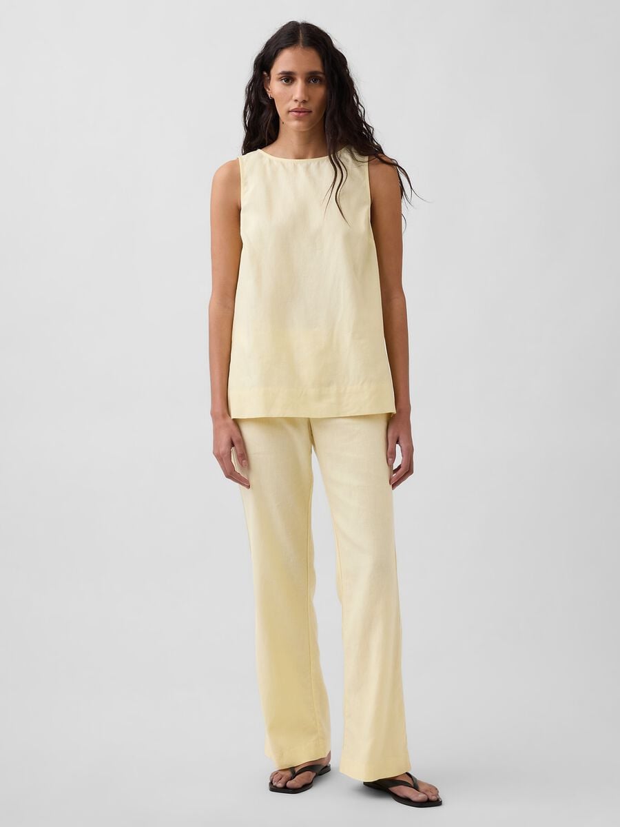 Linen-blend tank top_2