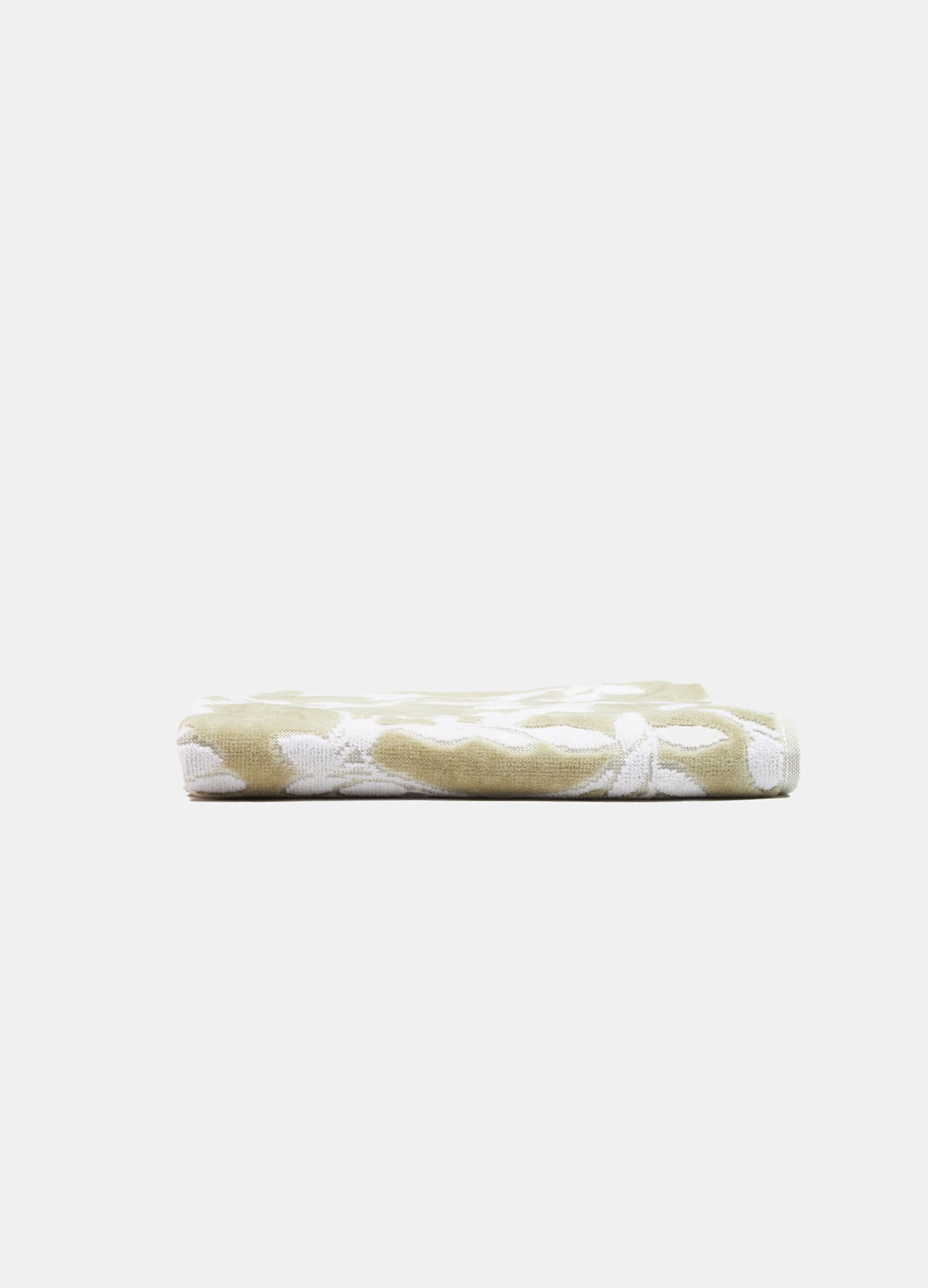 Asciugamano ospiti in ciniglia di cotone Made in Portogallo