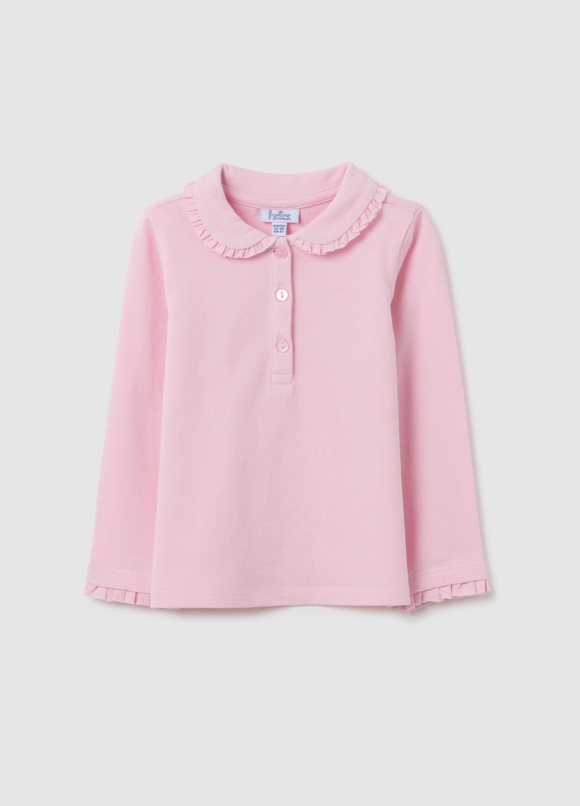 Baby cotton pink regular fit t-shirt