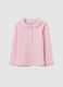 Baby cotton pink regular fit t-shirt_0