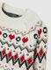 Girls' colourful regular fit sweater with jacquard pattern_2