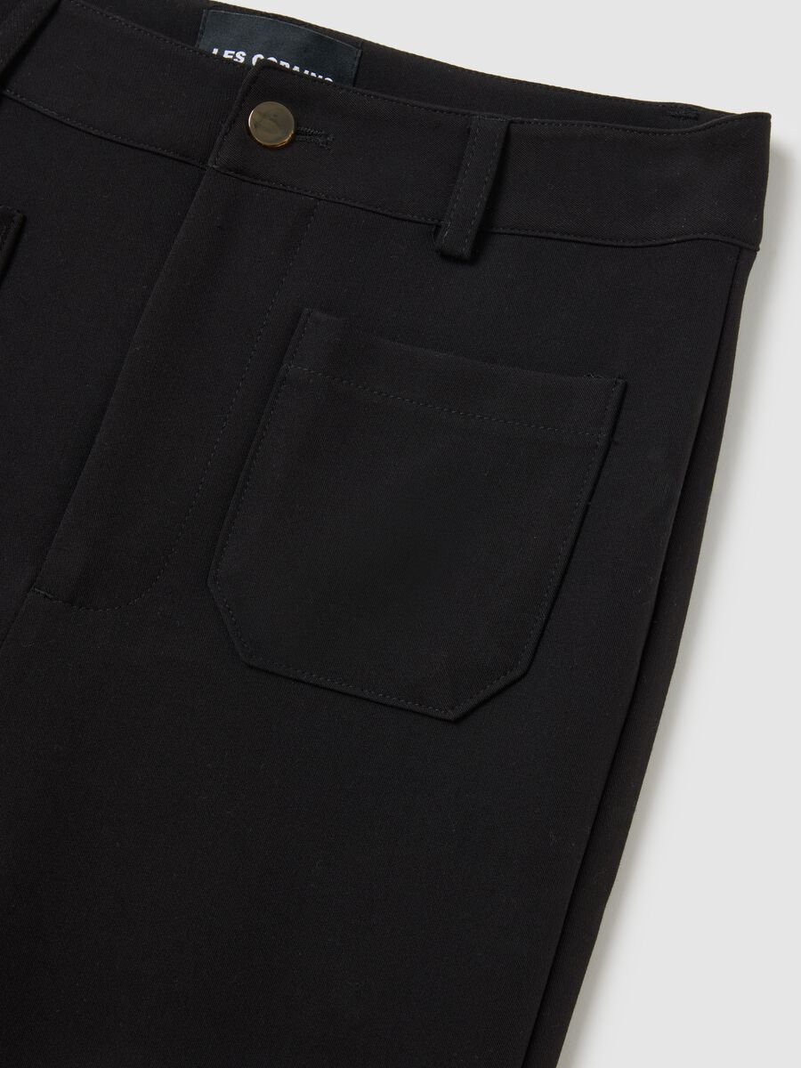 Pantaloni neri a gamba larga_5
