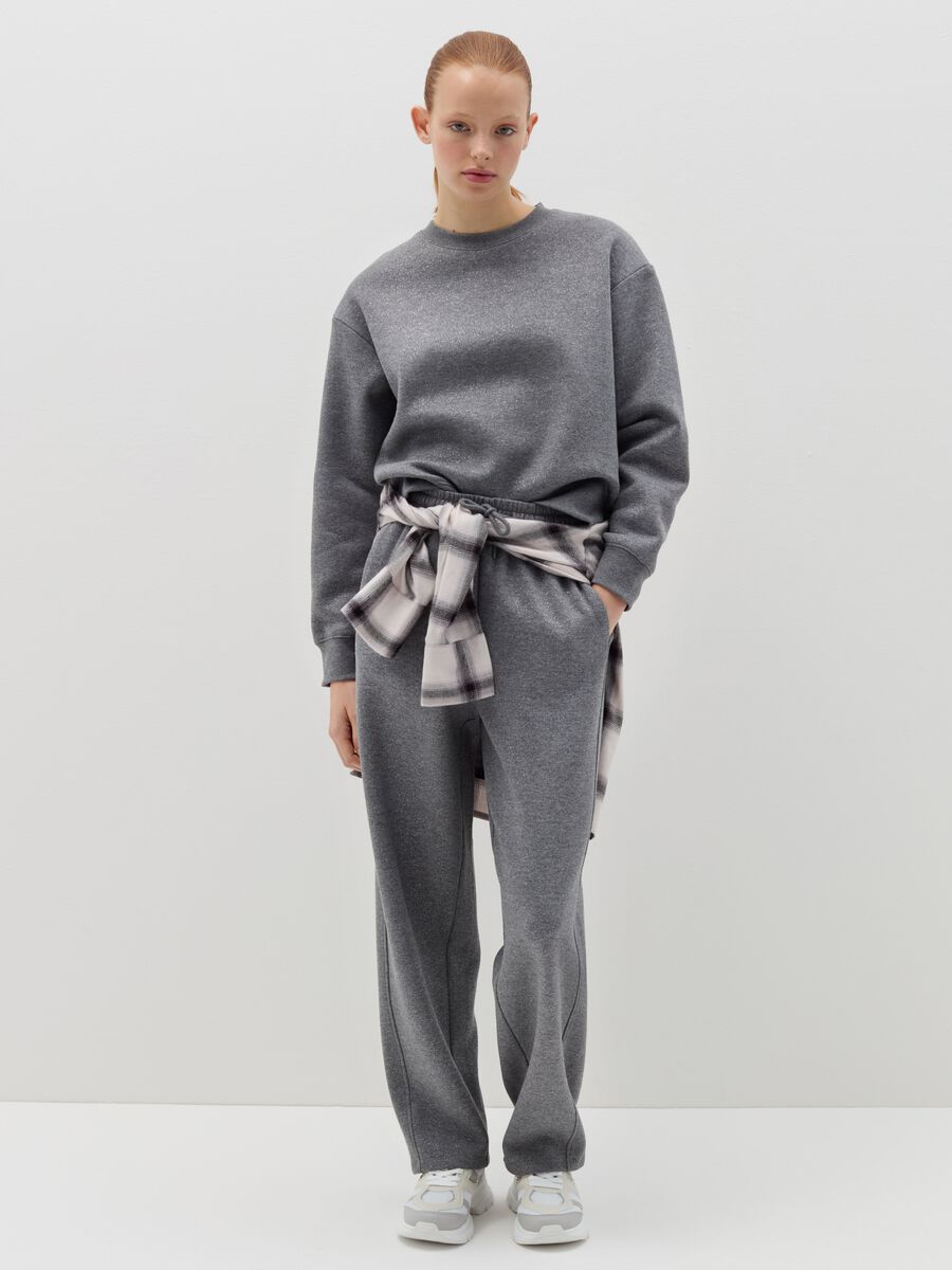 Lurex joggers with drawstring_0