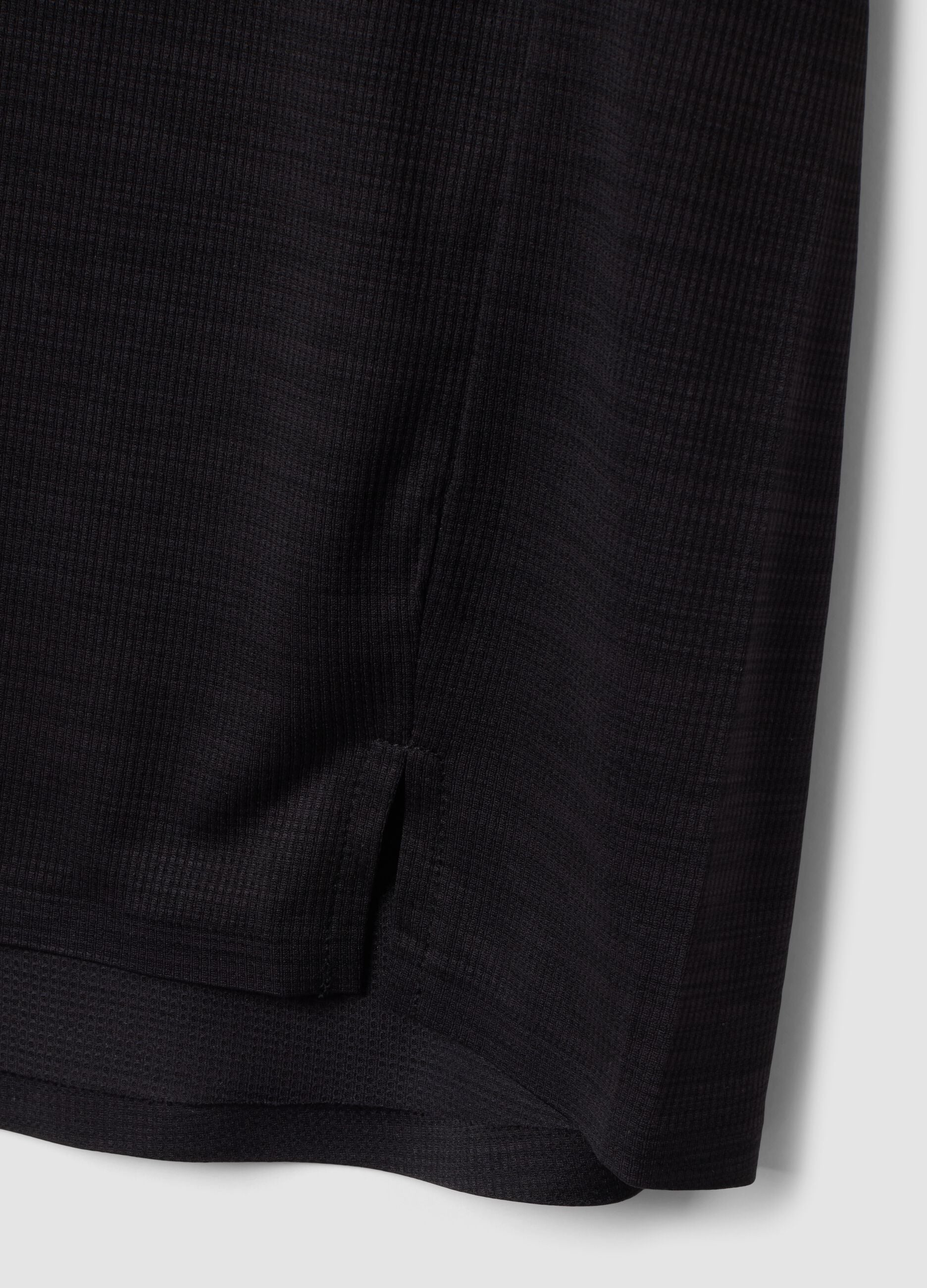 ALTAVIA black breathable technical slim-fit T-shirt
