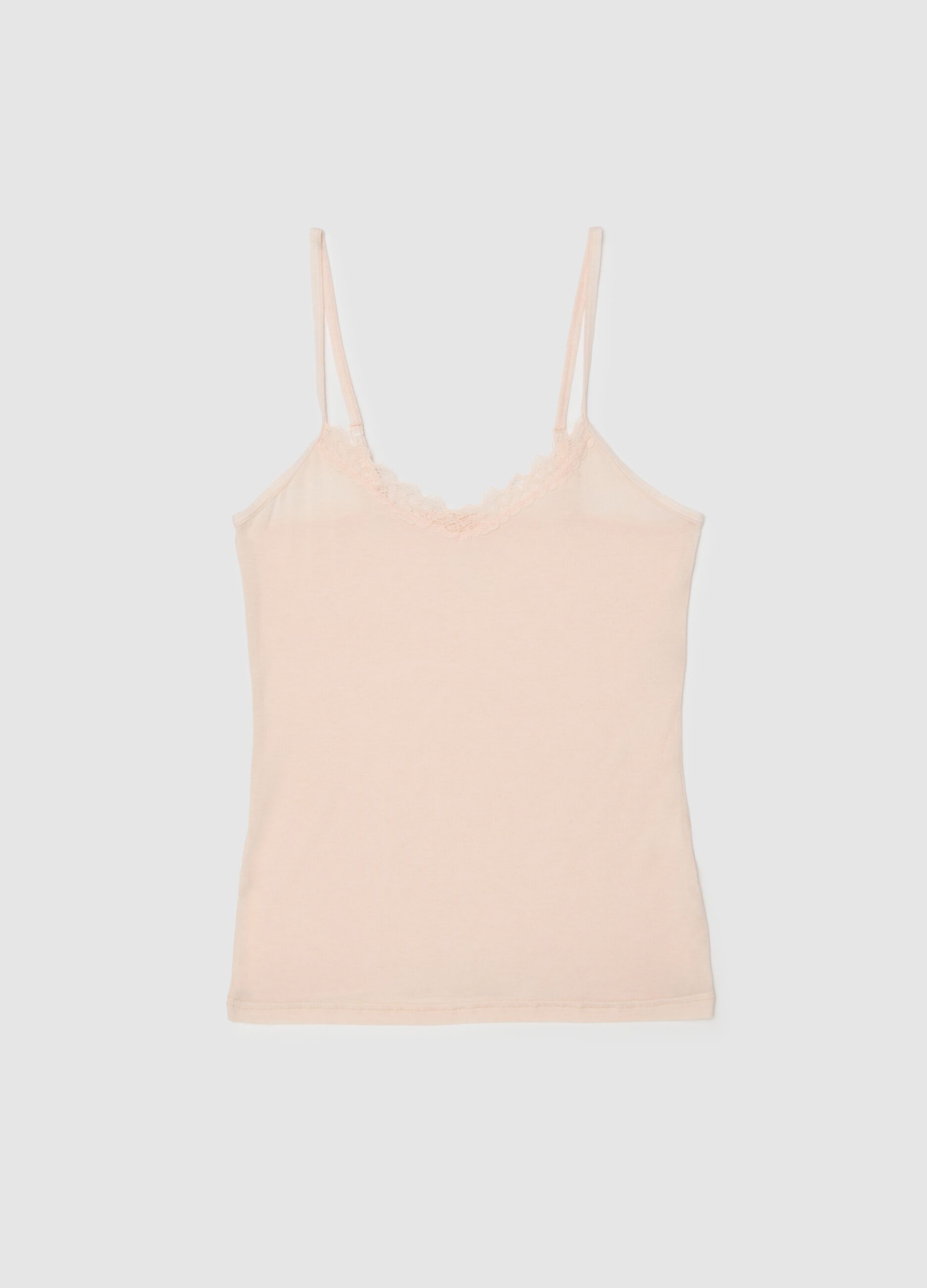 Pink Regular Fit Tank Top