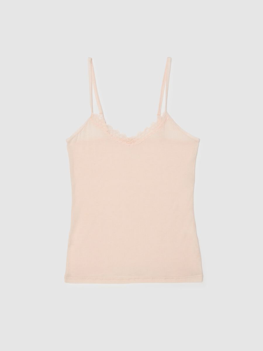 Pink Regular Fit Tank Top_0