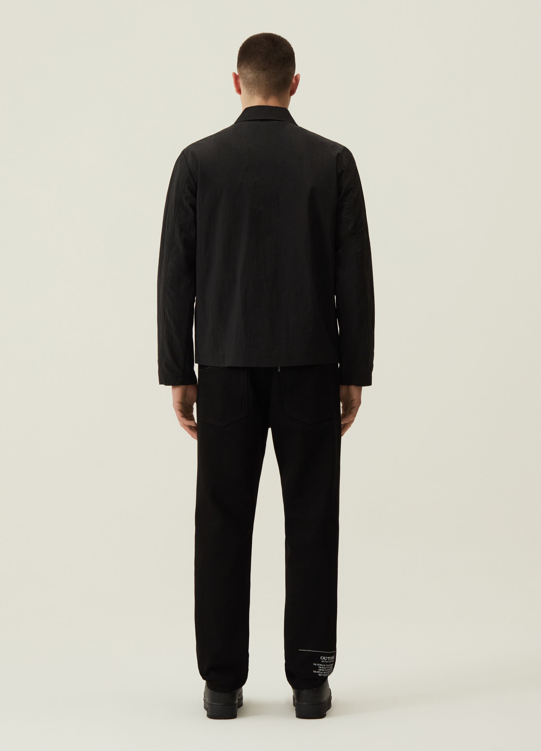Technical Nylon Light Jacket Black_2