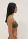 Green stretch-fabric bikini top with embellished straps_3