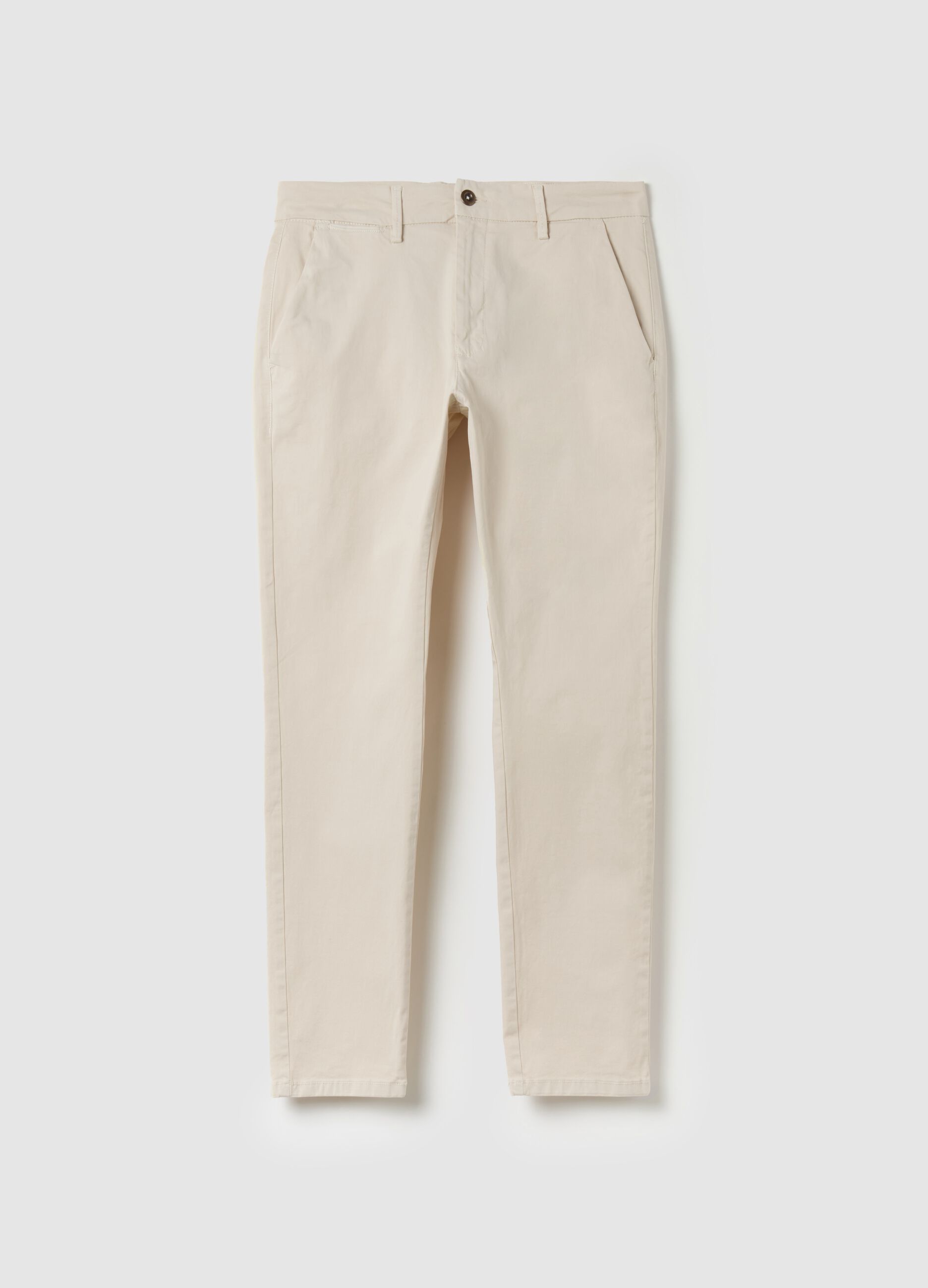 Pantalone chino slim fit in cotone stretch