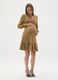 Gold Maternity Dress with Lurex_0