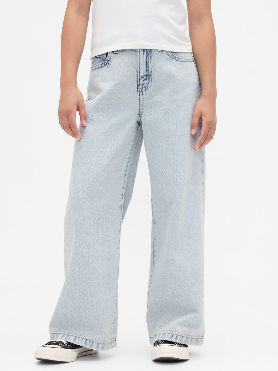 Wide-leg denim trousers_1