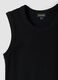 Black stretch cotton mini dress_1