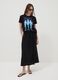 T-shirt nera in puro cotone con stampa K-Pop Demon Hunter oversize fit_0