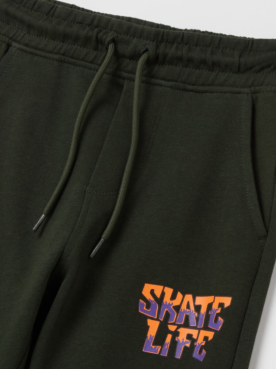 Joggers with drawstring and print_2