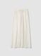 White pure cotton beach trousers_0