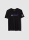 Girls' regular fit black pure cotton T-shirt with Kuromi_3