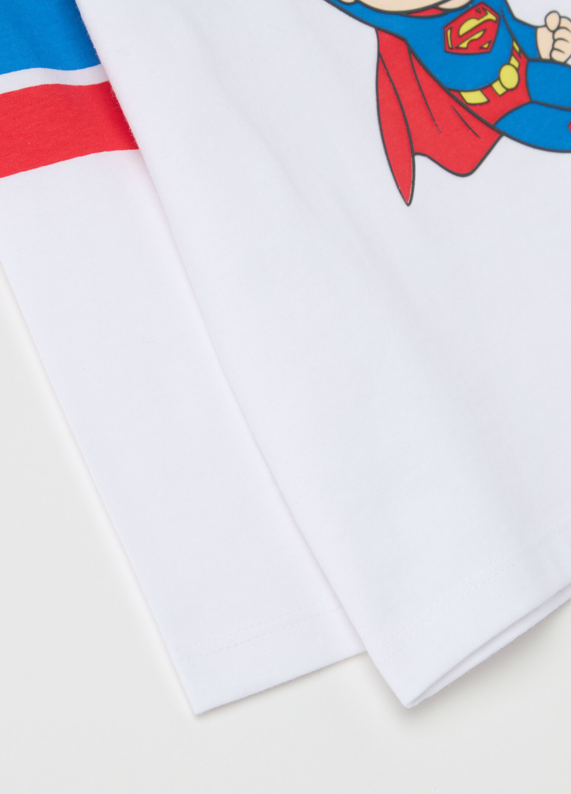 Long-sleeved T-shirt with Superman print