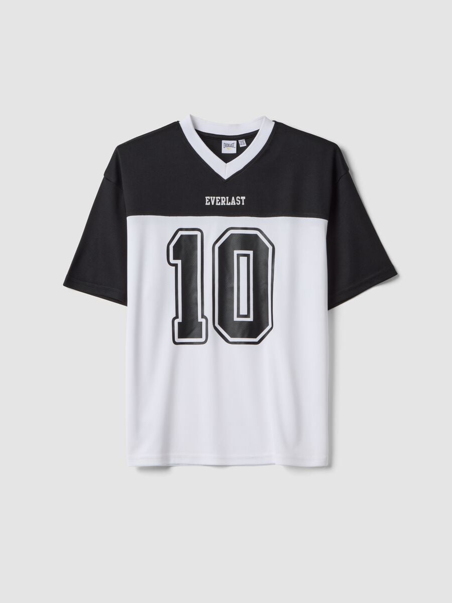 Black short-sleeve V-neck boys&rsquo; T-shirt, relaxed fit_3