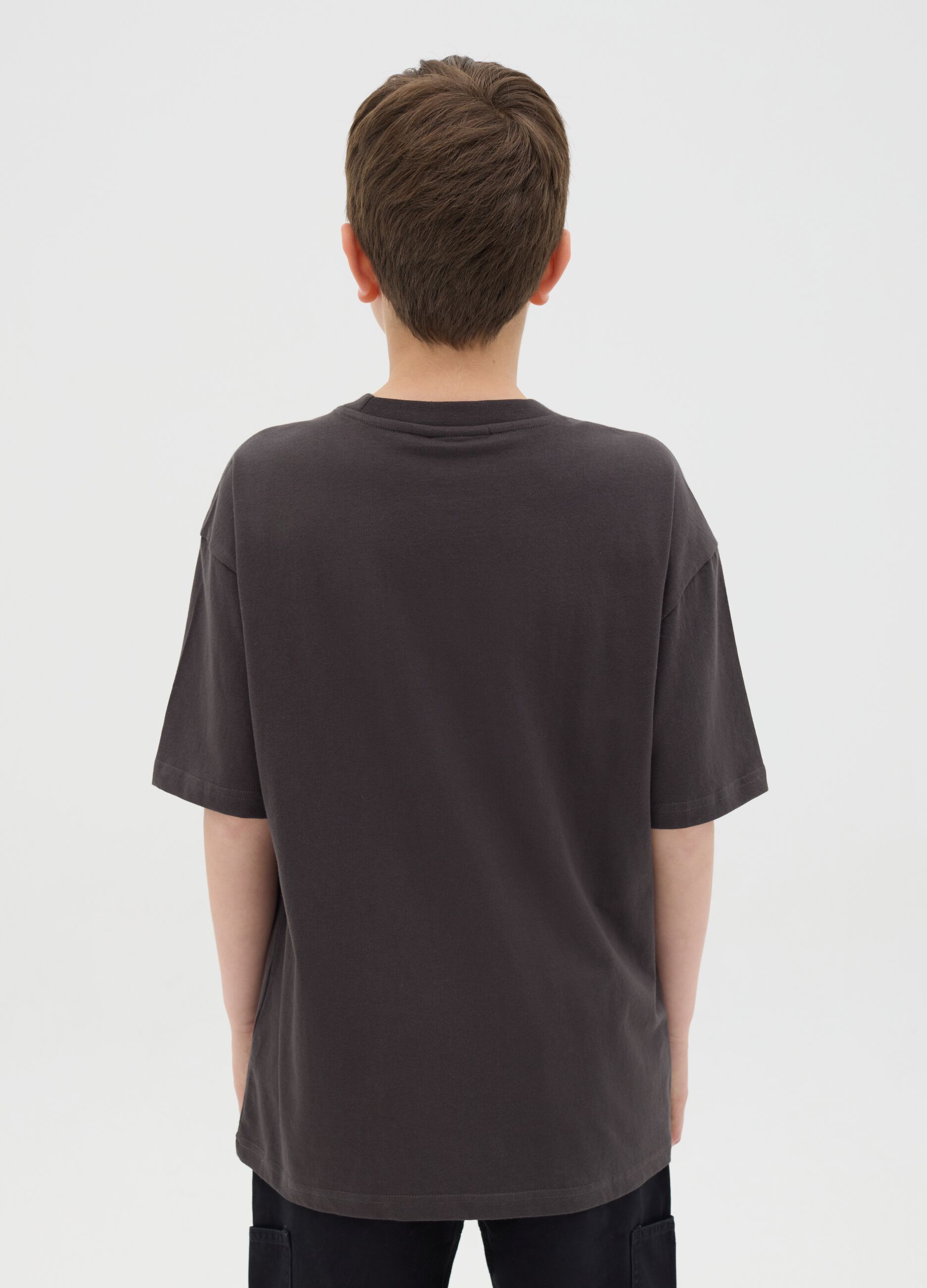 Cotton T-shirt with Pokémon Charizard print