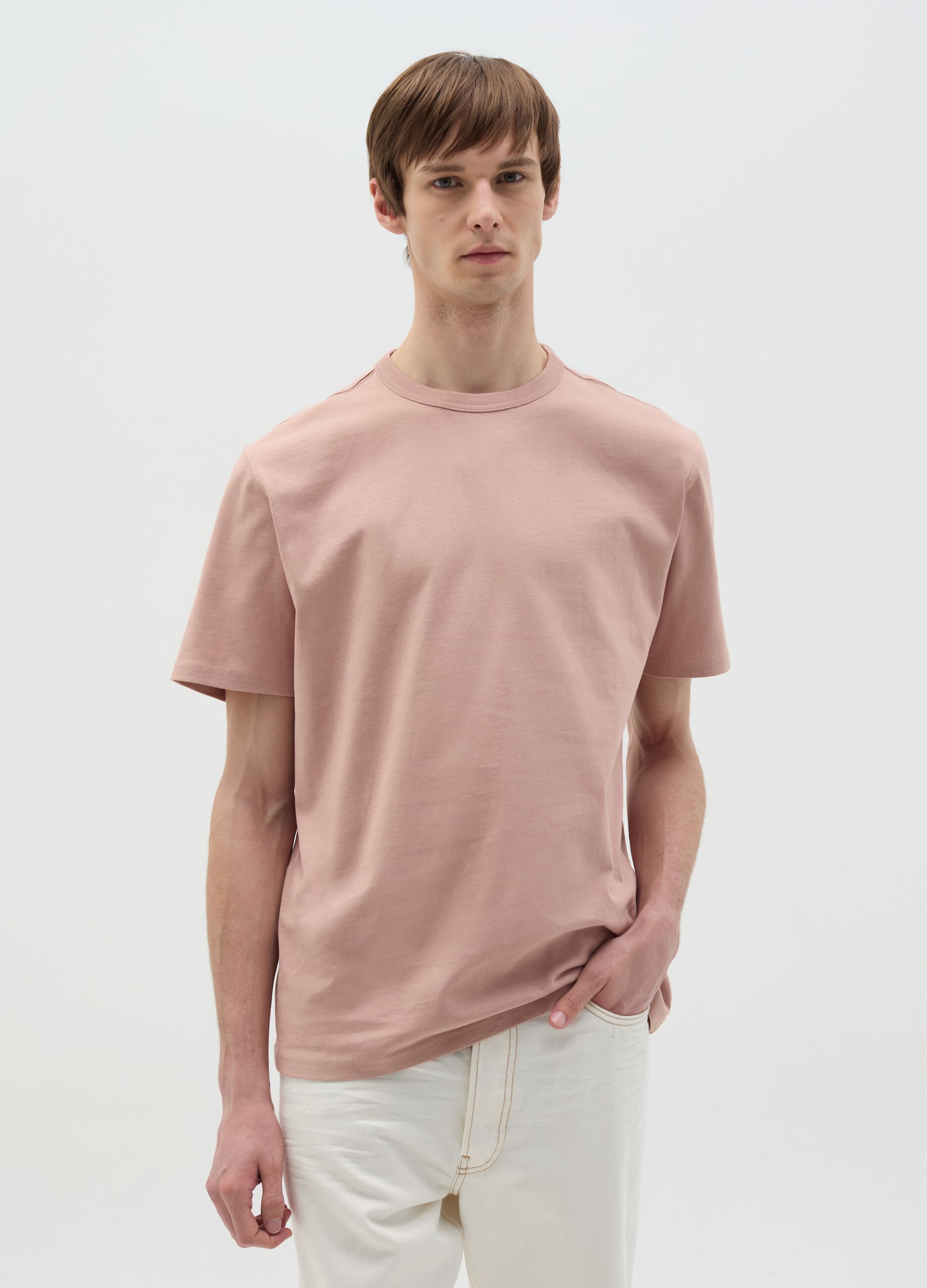 Relaxed-fit T-shirt with round neck
