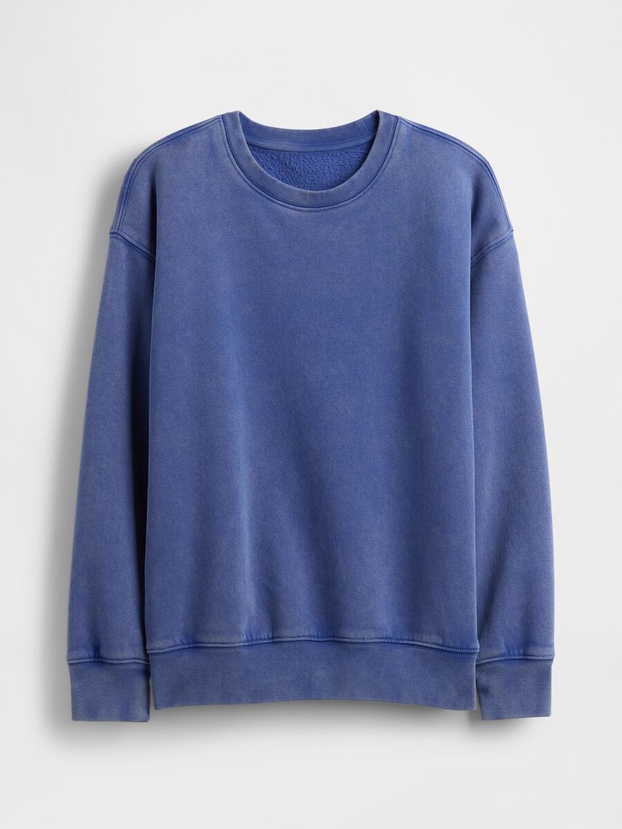Blue cotton sweatshirt for children_3