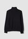 Black full-zip jacket with stretch Easy Dry collar, regular fit_6