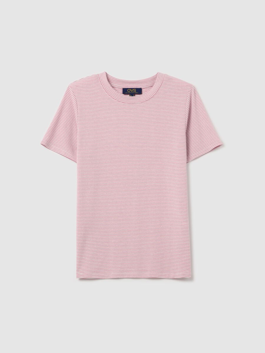 T-shirt with horizontal stripes and lurex_4