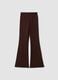 Brown flared leggings in breathable stretch fabric ALTAVIA STUDIO_5