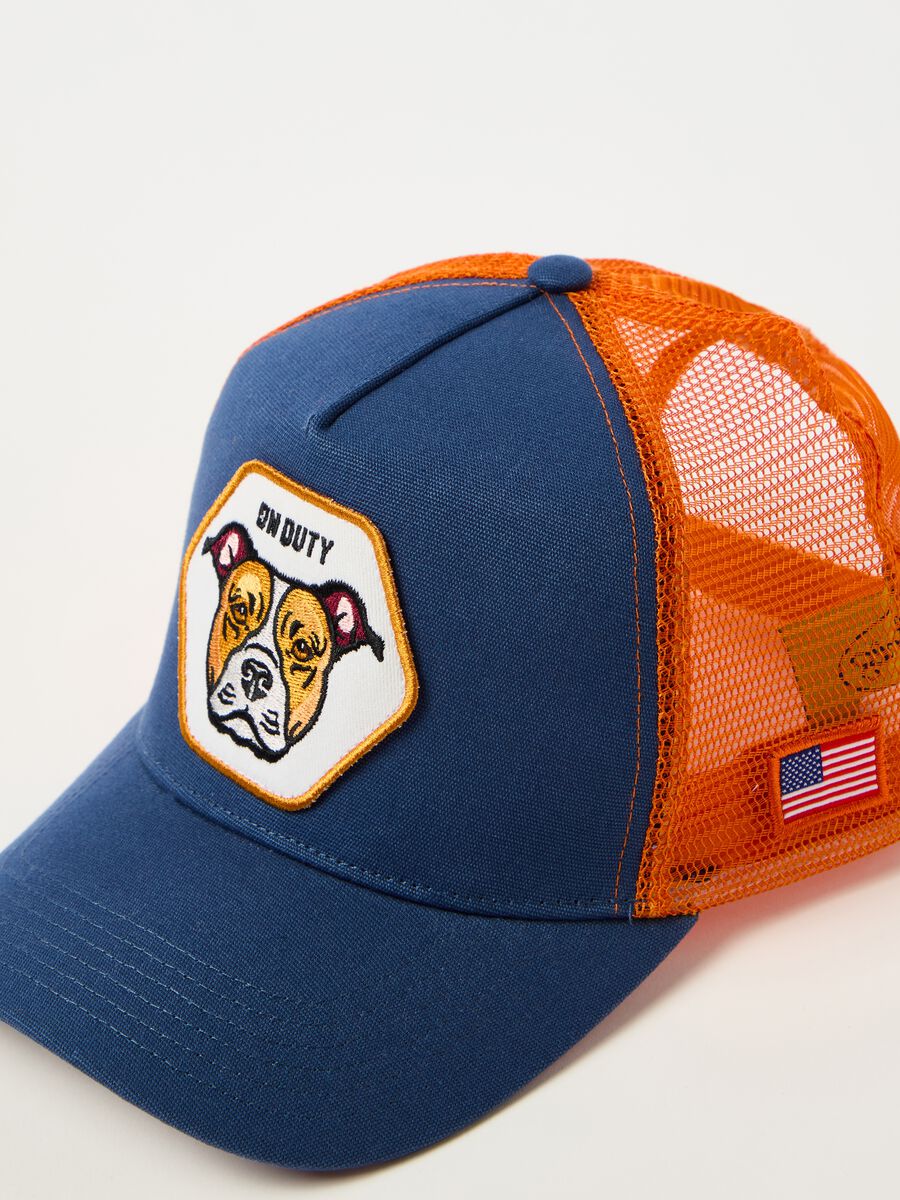 Baseball cap with dog patch_1