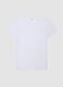 White stretch modal T-shirt, regular fit_0