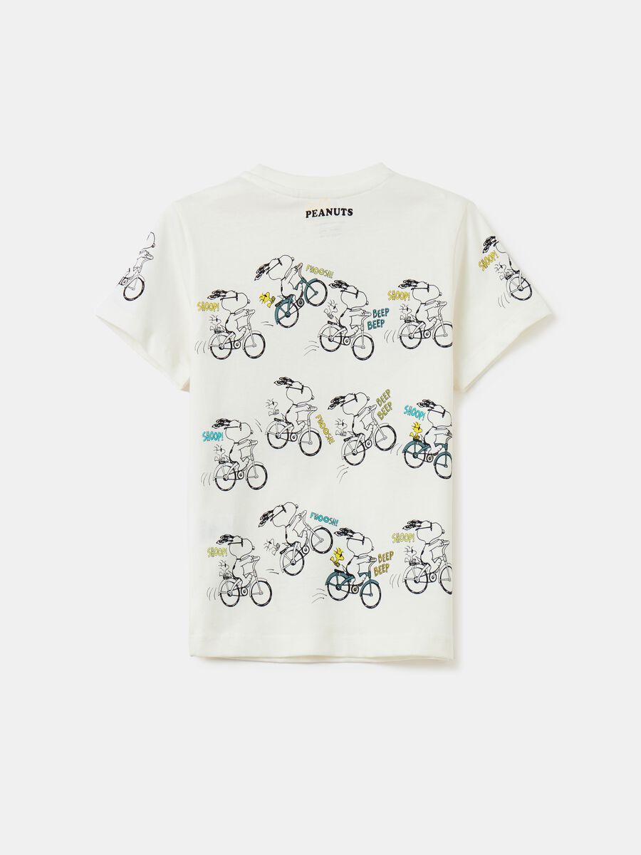 T-shirt in cotone bio con stampa Snoopy_1