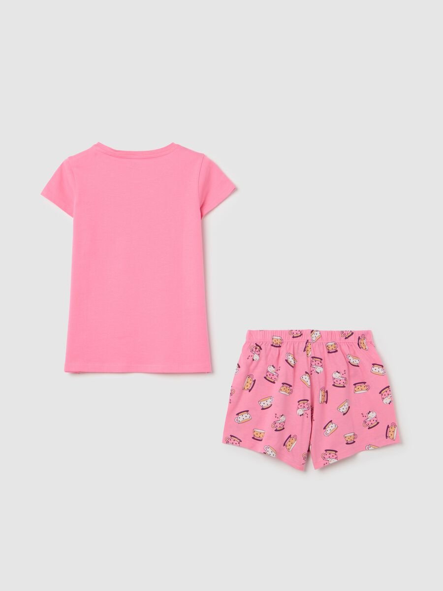 OVS Kids Pink Short Pyjama in Pure Cotton_1