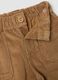 Pantaloni beige in puro cotone a coste con ricamo Winnie The Pooh comfort fit_1
