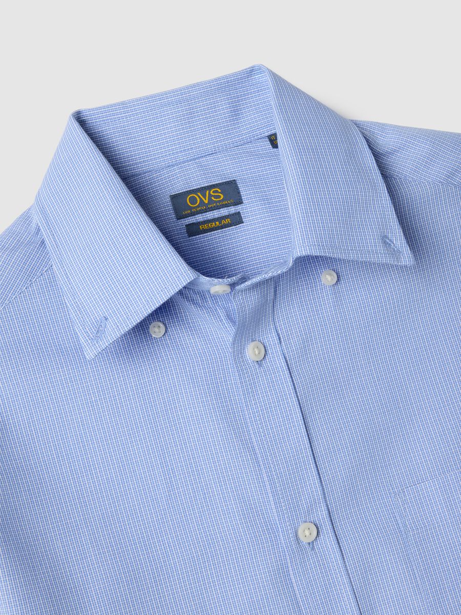 Multicolour striped, regular fit, easy iron cotton blend shirt_5