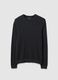 Grey Crew Neck Cotton Sweater_4